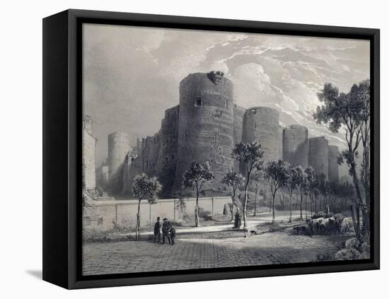 Angers Castle, France 19th Century-null-Framed Stretched Canvas