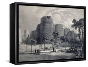 Angers Castle, France 19th Century-null-Framed Stretched Canvas