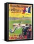 Angers, France - First Aviation Grand Prix - Pilot Taking Off Poster-Lantern Press-Framed Stretched Canvas