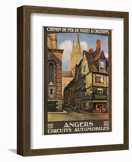 Angers, France - View of the Butcher's, Paris and Orleans Railway Postcard, c.1920-Lantern Press-Framed Art Print