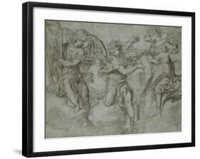 Anges musiciens-Andrea Lilio-Framed Premium Giclee Print