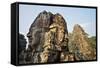Angkor Bayon Faces Cambodia-null-Framed Stretched Canvas
