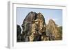 Angkor Bayon Faces Cambodia-null-Framed Photographic Print