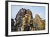 Angkor Bayon Faces Cambodia-null-Framed Photographic Print