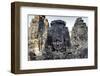 Angkor Bayon Temple Giant Faces Sculptures, Cambodia-smithore-Framed Photographic Print