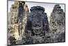 Angkor Bayon Temple Giant Faces Sculptures, Cambodia-smithore-Mounted Photographic Print