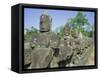 Angkor Thom, Angkor, Siem Reap, Cambodia, Indochina, Asia-Tim Hall-Framed Stretched Canvas