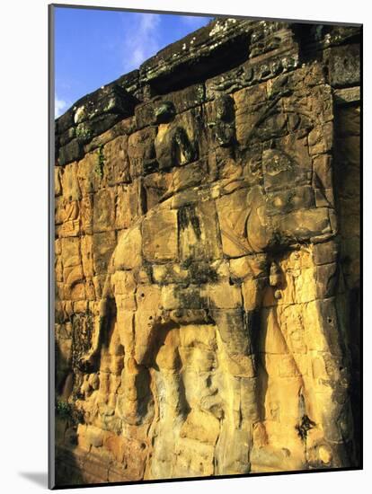 Angkor Thom, Terrace of Elephant, Cambodia-Walter Bibikow-Mounted Photographic Print