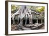 Angkor Wat Cambodia. Ta Prom Khmer Ancient Buddhist Temple in Jungle Forest. Famous Landmark, Place-SergWSQ-Framed Photographic Print