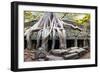 Angkor Wat Cambodia. Ta Prom Khmer Ancient Buddhist Temple in Jungle Forest. Famous Landmark, Place-SergWSQ-Framed Photographic Print