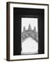 Angkor Wat Doorway View, Cambodia-Walter Bibikow-Framed Premium Photographic Print