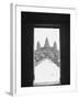 Angkor Wat Doorway View, Cambodia-Walter Bibikow-Framed Photographic Print