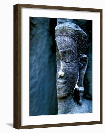 Angkor Wat Face, Cambodia-Charles Glover-Framed Art Print