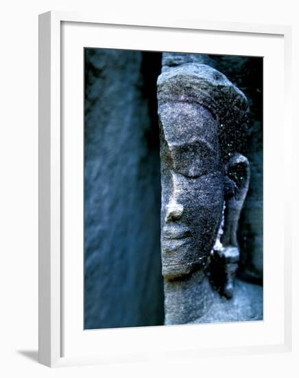 Angkor Wat Face, Cambodia-Charles Glover-Framed Art Print