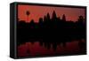 Angkor Wat Sunrise II-Erin Berzel-Framed Stretched Canvas