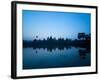 Angkor Wat Temple and Moon, Angkor Temples, UNESCO World Heritage Site, Siem Reap, Cambodia-Matthew Williams-Ellis-Framed Photographic Print