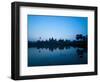 Angkor Wat Temple and Moon, Angkor Temples, UNESCO World Heritage Site, Siem Reap, Cambodia-Matthew Williams-Ellis-Framed Photographic Print