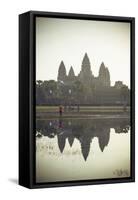 Angkor Wat Temple, Angkor, UNESCO World Heritage Site, Cambodia, Indochina, Southeast Asia, Asia-Yadid Levy-Framed Stretched Canvas