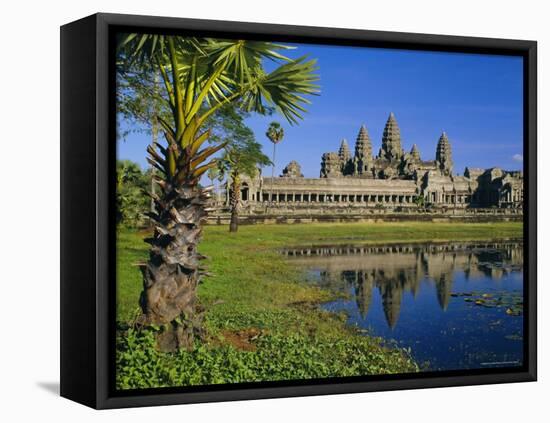 Angkor Wat, Temple in the Evening, Angkor, Siem Reap, Cambodia-Gavin Hellier-Framed Stretched Canvas
