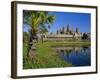Angkor Wat, Temple in the Evening, Angkor, Siem Reap, Cambodia-Gavin Hellier-Framed Photographic Print