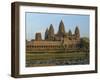 Angkor Wat Temple in the Evening, Siem Reap, Cambodia, Indochina, Southeast Asia-Gavin Hellier-Framed Premium Photographic Print
