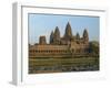 Angkor Wat Temple in the Evening, Siem Reap, Cambodia, Indochina, Southeast Asia-Gavin Hellier-Framed Photographic Print