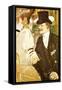 Anglais at Moulin Rouge-Henri de Toulouse-Lautrec-Framed Stretched Canvas