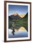 Angler Geoff Mueller Fly Fishing on a Lake in Maroon Bells Wilderness, Colorado-Adam Barker-Framed Photographic Print