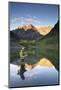 Angler Geoff Mueller Fly Fishing on a Lake in Maroon Bells Wilderness, Colorado-Adam Barker-Mounted Photographic Print