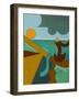 Angler in Combat with a Big Fish, 2009-Jan Groneberg-Framed Giclee Print