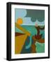 Angler in Combat with a Big Fish, 2009-Jan Groneberg-Framed Giclee Print