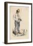 Angler on the Seine-Monnier-Framed Art Print