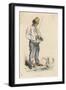 Angler on the Seine-Monnier-Framed Art Print