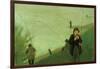 Anglers on the Rhine-Auguste Macke-Framed Art Print