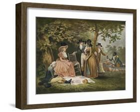 Anglers' Repast, 1789, (1902)-William Ward-Framed Giclee Print