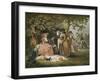 Anglers' Repast, 1789, (1902)-William Ward-Framed Giclee Print