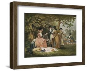 Anglers' Repast, 1789, (1902)-William Ward-Framed Giclee Print