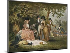 Anglers' Repast, 1789, (1902)-William Ward-Mounted Giclee Print