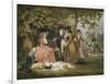 Anglers' Repast, 1789, (1902)-William Ward-Framed Giclee Print