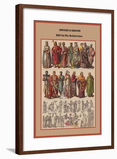 Angles and Saxons XIII on the British Isles-Friedrich Hottenroth-Framed Art Print