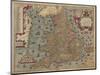 Anglia: England and Wales, 1579-Christopher Saxton-Mounted Giclee Print