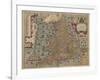 Anglia: England and Wales, 1579-Christopher Saxton-Framed Giclee Print