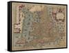 Anglia: England and Wales, 1579-Christopher Saxton-Framed Stretched Canvas