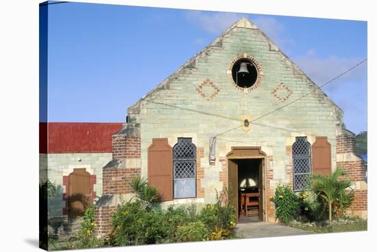 Anglican Church, Liberta Village, Antigua, Leeward Islands, West Indies, Caribbean, Central America-Bruno Barbier-Stretched Canvas