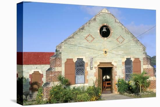 Anglican Church, Liberta Village, Antigua, Leeward Islands, West Indies, Caribbean, Central America-Bruno Barbier-Stretched Canvas