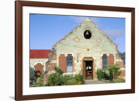 Anglican Church, Liberta Village, Antigua, Leeward Islands, West Indies, Caribbean, Central America-Bruno Barbier-Framed Photographic Print