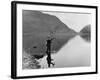 Angling at Llyn Dinas-null-Framed Photographic Print