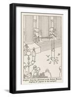 Angling for Pigeons-William Heath Robinson-Framed Art Print