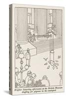 Angling for Pigeons-William Heath Robinson-Stretched Canvas