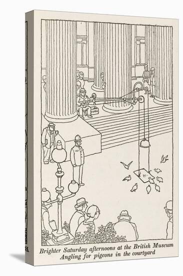 Angling for Pigeons-William Heath Robinson-Stretched Canvas